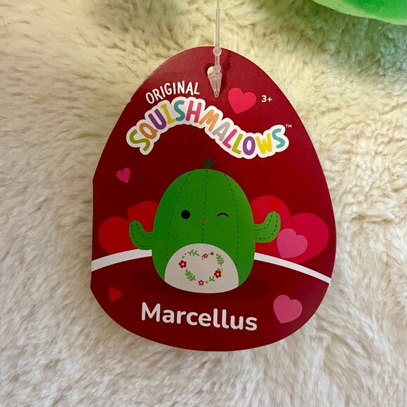 NWT Squishmallows Marcellus the Cactus 5" Valentine's Day Stuffed Plush - Picture 3 of 3